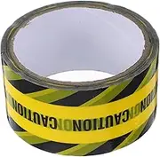 LAPYAPPE 1Roll Caution Safety Tape Yellow Self Adhesive Warning Stripes for Floors Walls Pipes High Visibility Masking Tape for Construction Sites Hazard Areas