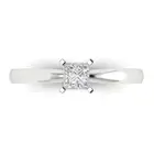 0.50CT Princess Wedding Bridal Promise Engagement Ring 14k White Gold Designer