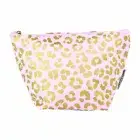 Mary Square CARRYALL Cosmetic Bag, BLUSH LEOPARD, NWT