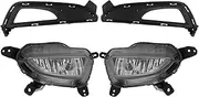 Brilluxa Fog Light Assembly, Heat Resistant Lamp Replacement Compatible with Hyundai Tucson 2016-2018, Fog Lamp Unit, Front Driving Light Pair