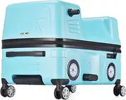 [RUVOO] Luggage Carry On Luggage Creative Riding Suitcases Portable Luggage Boys and Girls Travel Hard Suitcase Suitcase Checked Luggage (Color : Blue, Size : 24inch)