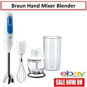 Braun Hand Mixer Electric Blender Mixing Whisk Blending Whipping Chopper Crusher