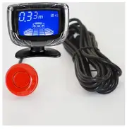 Car Parking Sensor Dual CPU LCD Display with switch 12V Auto Reverse Backup Sensor Parking Radar Monitor Detector System Red