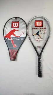 Wilson Mach 3 Tennis Racket (T5542) - 4 1/2 in, Strung, OS, New Old Stock