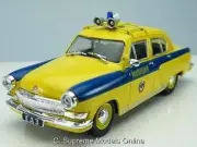 GAZ VOLGA M21 POLICE CAR MODEL 1:43 SCALE IXO IST RUSSIAN YELLOW SALOON ISSUE K8