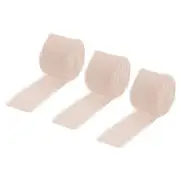 Chiffon Ribbon 1.5" x 10 Yard, Handmade Fringe Ribbon Bright White, Pack of 3