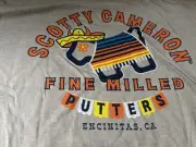 NWT SCOTTY CAMERON GALLERY Circle T Serape Dog Golf Tee Shirt Stone Gray XXL