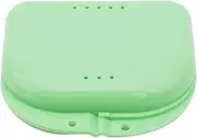 Retainer Case Mouth Guard Case Orthodontic Dental Retainer Box Denture Storage Container,Green Durable Processed