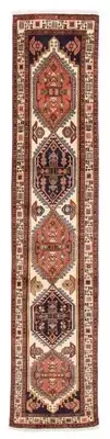 Vintage Hand-knotted Runner Rug 2'2" x 9'6" Traditional Wool Carpet