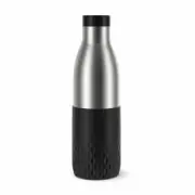 EMSA BLUDROP SLEEVE drinking bottle water bottle stainless steel black 0.7 L