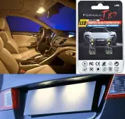 Canbus Error LED Light 194 Warm White Two Bulbs License Plate Tag Upgrade SMD (for: Smart)