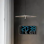 Brightness Adjustable LED Digital Wall Clock with Temperature Date Week Display