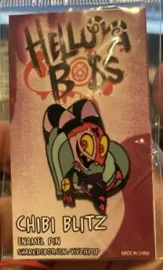 Chibi Blitz Enamel Pin Helluva Boss Shark Robot Rare Hazbin Hotel Sister Show