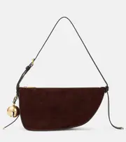 [Burberry] Burberry Shield Small suede shoulder bag One Size brown