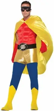 Yellow Hero Superheroes & Villains Cape for Adult - Accessory