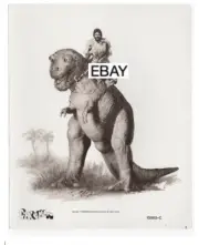 CAVEMAN 1981 ORIGINAL MOVIE PHOTO #6 RINGO STARR ON A DINOSAUR BEATLES