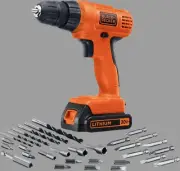 Portable Cordless Electric Power Drill/Driver + 30 Pc. Set Rechargeable 20V.