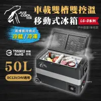 在飛比找momo購物網優惠-【Juz cool 艾比酷】雙槽雙溫控車用冰箱LG-D50(