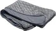 Furhaven Replacement Dog Bed Cover Ultra Plush Faux Fur & Suede Contour Luxe Lounger, Machine Washable - Gray, Jumbo (X-Large)
