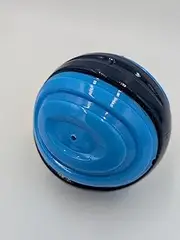 Squeaky Ball Dog Toy, 6.5cm, 3 Colours (Blue, Red, Yellow) (Blue)