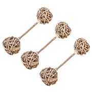 3x Nature Island Willow Dumbbell Rabbit/Guinea Pig Small Pet Play/Chew Toy NTRL