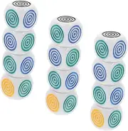 HONMEET 12pcs Teaching Dice for Acrylic Interactive Dices for Games and Cognitive Development Engaging Props for Parent Interaction