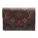 LV M41939 ROSALIE Monogram花紋信封式零錢包(紫紅色)