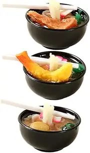 ERINGOGO Mini Food Shop Window Display 3pcs Artificial Noodles Miniature Food Prop for Mini House Decor
