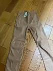 Vegan Leather Women’s Pants. Camel Size Medium.