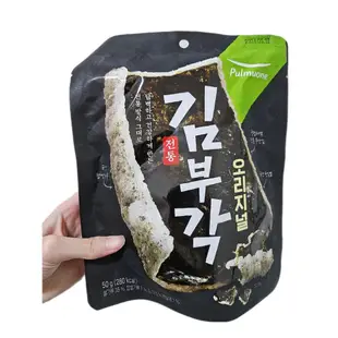 韓國  Pulmuone 풀무원 김부각 海苔餅乾 炸紫菜脆片＆韓國 CJ bibigo 海苔餅乾