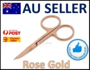 Rose Gold Eyebrow Nasal Hair Stainless Steel Scissor Beauty Makeup Scissors Trim