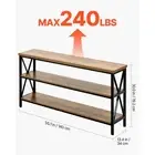 Narrow Console Sofa Table For Entryway Couch Table 140cm Modern Living Room