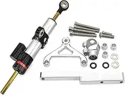 Motorcycle Handlebar Steering Damper for CB1000R CB 1000R 2008 2009 2010 2011-2016 Motorcycle Fiber Carbon Steering Damper Stabilizer Bracket Mounting Kit