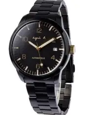 agnes b Black Gold Automatic Self Winding Men's Watch BK9010