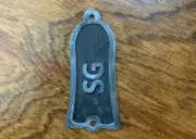 GUITAR TRUSS ROD COVER - SG FOR GIBSON USA - CUSTOM PLASTIC 3D