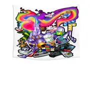 Multi Colored Gamers Design Tapestry
