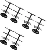 SUPVOX 3sets 360° Rotating Necklace Rack Keychain Display Stand Jewelry Holder Stand Organizer for Home Office Bedroom 2pcs*3