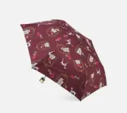 NWT Radley London Dark Cherry Bell Boy Handbag Umbrella Scottie Dalmatian Dog