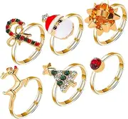 OATIPHO Adorable Christmas Tree Set Rings Party Accessory for Boys Girls Christmas Toys