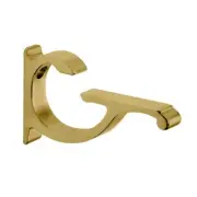CRL CC5BB Brushed Brass Aluminum Shelf Bracket 3/8" to 1/2" Glass - pack of 2