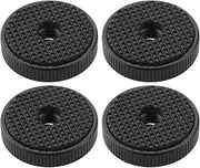 SG Store 4PCS 1/4 Inch Camera Aluminum Alloy Female Thumb Wheel 26 x 6.5mm Camera Lock Nut Adapter for Camera to Microphone Tripod Connecting