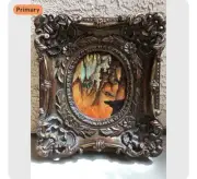 “Dragon’s Lair,” By Tazz Original Mixed Media Painting Framed 18.5” X 16.5”