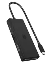 ICY BOX IB-DK4011-CPD Wired USB 3.2 Gen 1 (3.1 Gen 1) Type-C Black