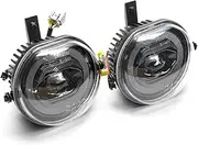 BTRWEDOW 2pcs Running Fog Lamp Halo Ring DRL Daytime Compatible for MINI Cooper F54 Clubman F55 F56 F57 Cabrio 2014 2015 2016-2018 Parking Light