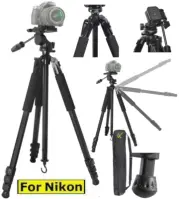 80" PRO TITANIUM ALLOY TRIPOD W ANGLED LEGS FOR NIKON D7200 D5000 D5100 D5600
