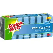 Scotch-Brite Non-Scratch Scrub Sponge Scourer Pack 8