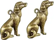 [Tofficu] Puppy Decorative Pendant Dog Collar Car Bling Dog Tag Car Decoration Keychain Charms DIY Pendant Pet Dog Bells Dashboard Decorations Dog Keychain Jewelry