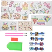NAMOARLY 1 Set Sticker Rhinestones Face Jewels Kits Diamond Kit Gem Glitter Card Adhesive Beads Bow Pearl Nail Charms Film Coasters Mud Seal Mystery Stickers