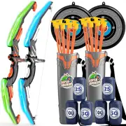 Bow and Arrow Toys for Boys & Girls, 2 Pack Bow and Arrow Sets with LED Light-Up