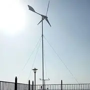 3000W / 5000W Wind Turbine Generator 24V / 48V Permanent Magnet Wind Turbine Generator 3 Blades Economy Homes Windmill with Controller, 3m/s Start Wind Speed, for Outdoor,5000w,24V